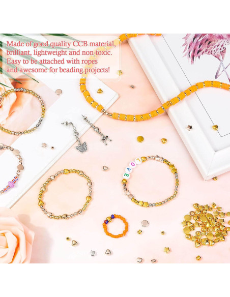 2160 Piezas Perlas Espaciadoras Selizo para Joyería DIY