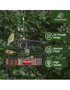 Alimentador de Aves Enjaulado Kingsyard a Prueba de Ardillas 2