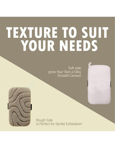 Esponja de Baño Exfoliante myHomeBody con Correa Reversible