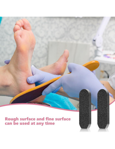 Repuestos de Lima de Pedicura Flutesan 80 Pcs Acero Inoxidable