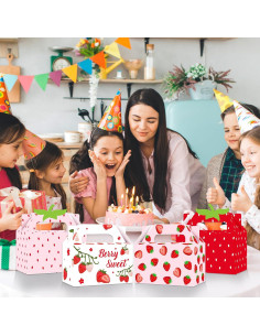 Cajas de Regalo de Fresa GRADESIN - 12 Pcs 16x8.1x9.9 cm 2