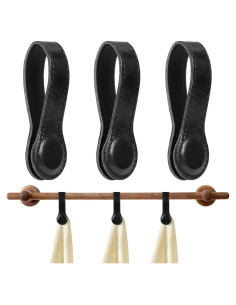 3 Clips Magnéticos de Cuero UYEDUJZ para Toallas de Cocina