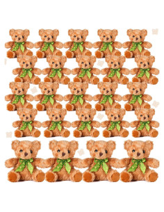 Osos de Peluche Amarillo Claro HyDren 20 cm - 24 Piezas