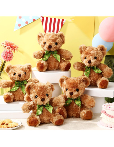 Osos de Peluche Amarillo Claro HyDren 20 cm - 24 Piezas