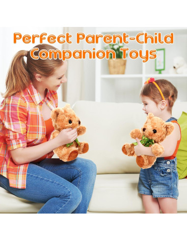 Osos de Peluche Amarillo Claro HyDren 20 cm - 24 Piezas