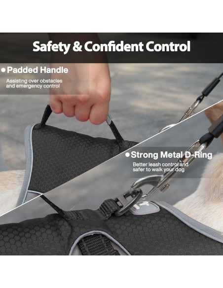 Arnés para Perros Huntboo a Prueba de Escape Negro S Arnés para Perros Huntboo a Prueba de Escape Negro S