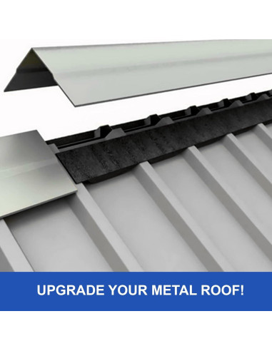 Cierre de Espuma Duco 3 pies Negro 9" Costilla para Techos