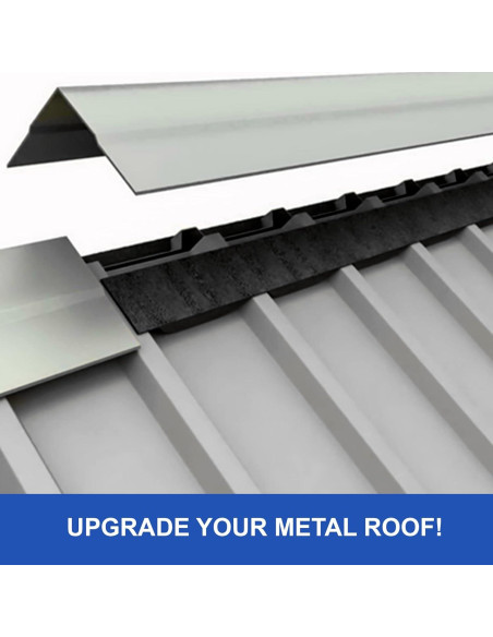 Cierre de Espuma Duco 3 pies Negro 9" Costilla para Techos