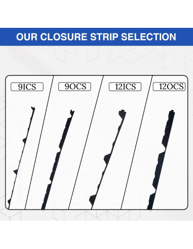 Cierre de Espuma Duco 3 pies Negro 9" Costilla para Techos