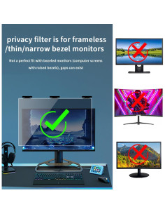 Filtro de Privacidad Magnético 21.5" Halloive Antirreflejo 2