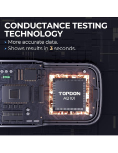Probador de Batería TOPDON AB101 12V para Coches y SUVs 2