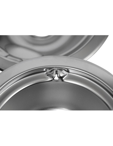 Platos de Goteo de Porcelana GE GE68C - 4 Piezas 15.24 y 20.32 cm