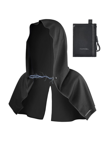 Toalla Refrigerante AOPREL con Capucha y Protección UV 67x31cm