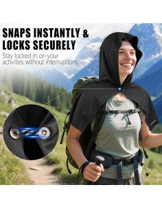 Toalla Refrigerante AOPREL con Capucha y Protección UV 67x31cm 2