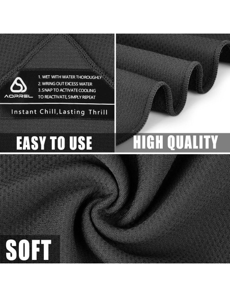 Toalla Refrigerante AOPREL con Capucha y Protección UV 67x31cm