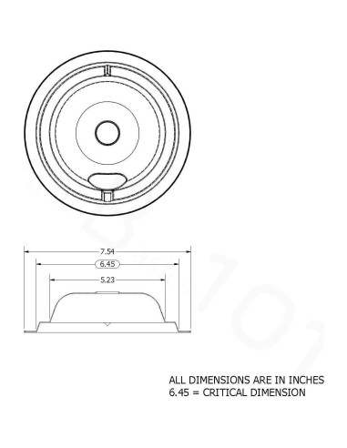 Platos de Goteo de Porcelana GE GE68C - 4 Piezas 15.24 y 20.32 cm
