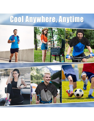 Toalla Refrigerante AOPREL con Capucha y Protección UV 67x31cm