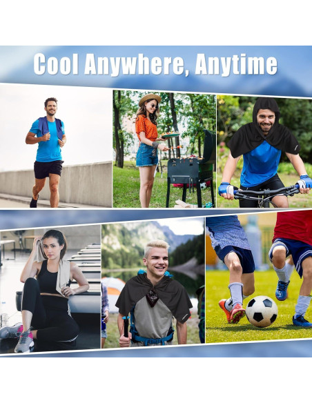 Toalla Refrigerante AOPREL con Capucha y Protección UV 67x31cm