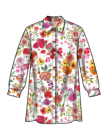 Kit de Patrones de Costura Simplicity para Camisas Tallas 20W-28W