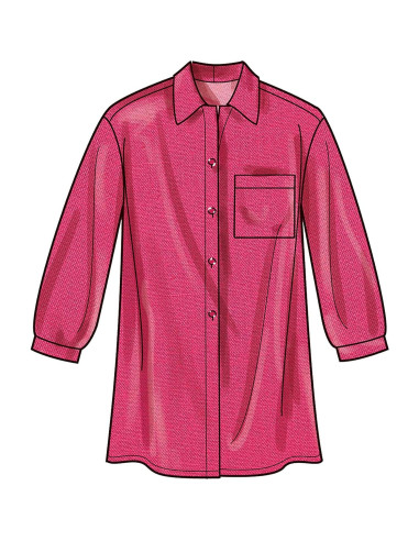 Kit de Patrones de Costura Simplicity para Camisas Tallas 20W-28W