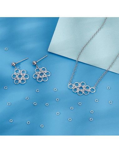 Anillas de Salto Abiertas PH PandaHall 200pcs Plata 925 2.5mm