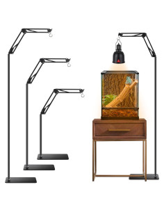 Soporte de lámpara para reptiles DXOVEEN ajustable 44.5-188.7 cm