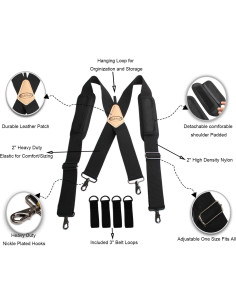 Tirantes para Cinturón de Herramientas MeloTough Ajustables 2