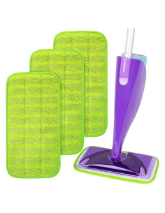 Paquete de 3 almohadillas de mopa reutilizables AmaVins 30.48 cm