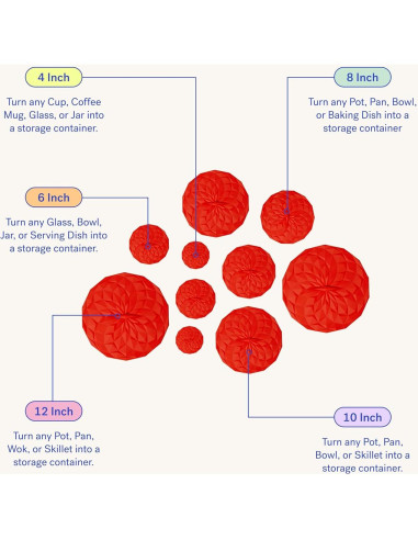 Tapa de Silicón GIR 6 Pulgadas Blanca para Tazones y Platos