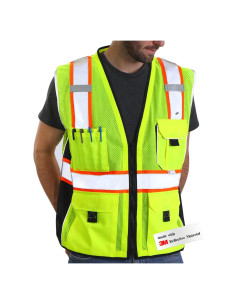 Chaleco de Seguridad Amarillo Dib Safety DSV04Y-L Reflectante