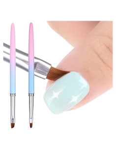 Pinceles Limpiadores de Esmalte de Uñas Cobee - 2 Piezas