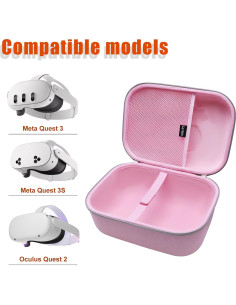 Funda LTGEM para Oculus Meta Quest 3S/3/2 - Negro, Accesorios VR 2