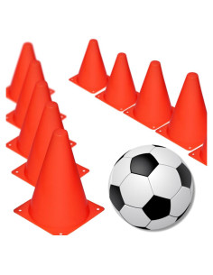 Conos de Entrenamiento de Plástico Novelty Place 12 Piezas 17.78 cm