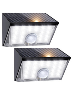 Luces Solares JSOT 22LED con Sensor de Movimiento IP65 - 2 Pzas