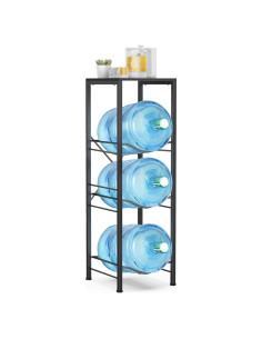 Soporte para Botellas de Agua Housolution 3 Niveles Negro