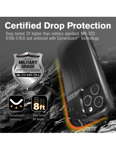 Funda de Cartera VENA vCommute para iPhone 16 Pro - Negro