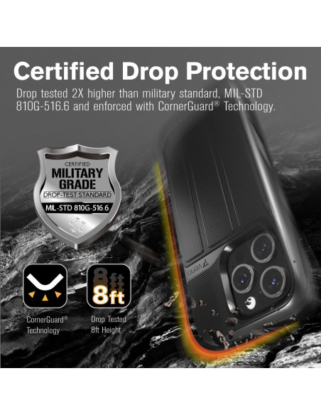 Funda de Cartera VENA vCommute para iPhone 16 Pro - Negro