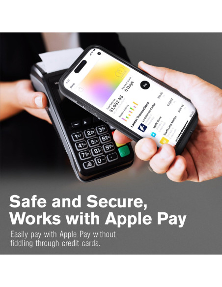 Funda de Cartera VENA vCommute para iPhone 16 Pro - Negro