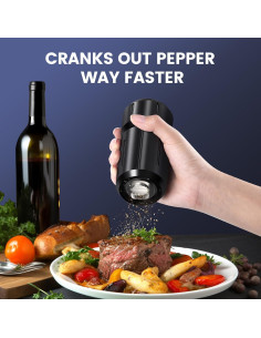 Molino de Pimienta Manual WhiteRhino, Ajustable, 55g, Aluminio 2