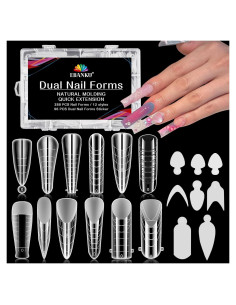 Kit de Formas Duales de Uñas EBANKU 288PCS - 12 Estilos