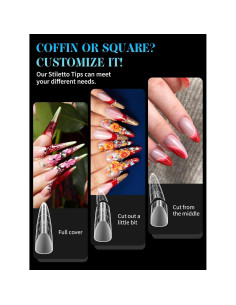 Kit de Formas Duales de Uñas EBANKU 288PCS - 12 Estilos 2