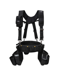 Cinturón de herramientas MELOTOUGH con tirantes y 26 bolsillos