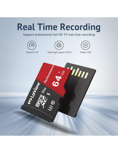 Tarjeta Micro SD LaView 64GB UHS-I 95MB/s Full HD A1