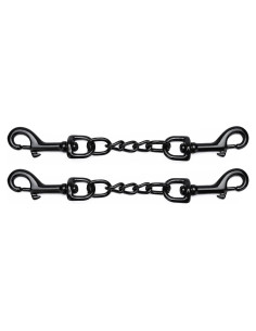 Clip de Seguridad para Collar de Perro DEYACE 20cm y 25cm Negro