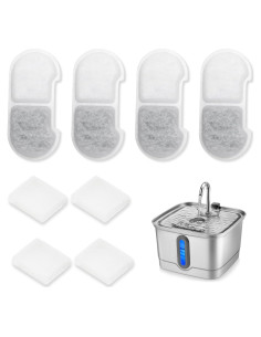 Filtros y Esponjas de Reemplazo SEIRMEP para Fuente de Gato 3L
