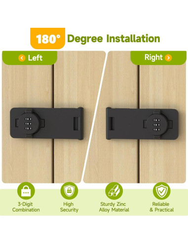 Cerradura de Combinación Mixizigoz Mi-Door Lock E 3 Dígitos
