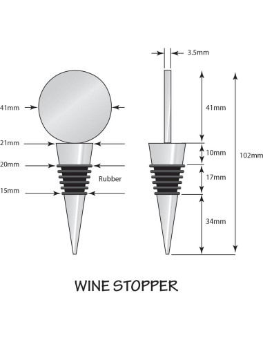 Tapón de Vino Unisex Siskiyou 49ers - Sello Hermético