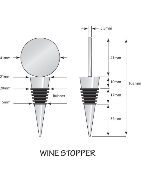 Tapón de Vino Unisex Siskiyou 49ers - Sello Hermético