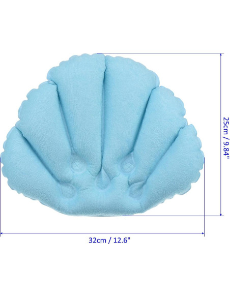 Paquete de 2 Almohadas Inflables para Baño M METERXITY - Soporte para Cuello