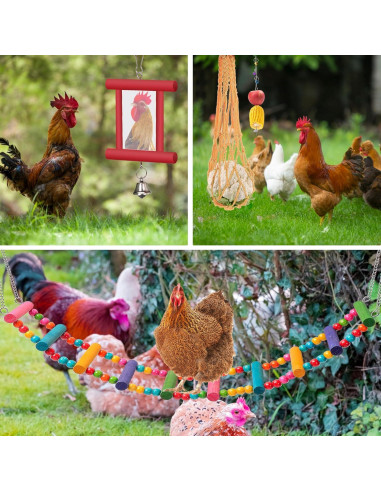 14 Accesorios para Coop de Pollos KAKUNM - Juguetes Divertidos